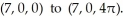 <strong>Find the work done by the conservative force F = (2y + z) i + (2x + z) j + (x + y) k in moving a particle along the elliptical helix from </strong> A) 28 \pi B) 39 \pi C) 4 \pi D) 7 \pi E) 16 \pi