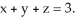 <strong>Compute the flux of F = x i + y j + z k outward through the whole surface of the tetrahedron bounded by the coordinate planes and the plane </strong> A) B) C) D) E) 0