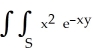 <strong>Evaluate dx dy, where S is the semi-infinite strip 0 \le x \le 1, 0 \le y < \infty .</strong> A) 1 B) C) D) \infty (integral diverges) E) 2