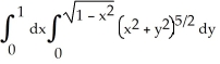 <strong>Use polar coordinates to evaluate .</strong> A) B) C) D) E)