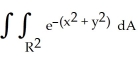 <strong>If I = , then I = , and so = , where R<sup>2</sup><sup> </sup> is the entire xy-plane. Evaluate this double integral by iterating it in polar coordinates and hence find the value of I.</strong> A) I = B) I = \pi C) I = D) I = E) I = 2 \pi
