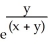 <strong>Use the transformation u = x + y, v = to evaluate the double integral of f(x, y) = over the triangular region bounded by the lines x + y = 1, x = 0, and y = 0.</strong> A) B) C) D) E)