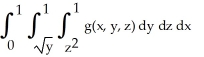 <strong>Express the iterated integral as an equivalent integral in which the outermost integral is with respect to x and the innermost is with respect to y.</strong> A) B) C) D) E)