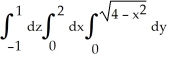 <strong>Evaluate the iterated integral by transforming it to cylindrical coordinates.</strong> A) 5 \pi B) 4 \pi C) 3 \pi D) 2 \pi E) \pi