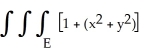 Use cylindrical coordinates to compute dV where E is the region bounded by the paraboloid z = 6x<sup>2</sup> + 4y<sup>2</sup> and the cylinder z = 6 - 2y<sup>2</sup>.
