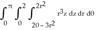  <strong>Let J =   where E is the region enclosed by the paraboloids z = 2(   +   ) and   . Express J in cylindrical coordinates [r,  \theta , z]. Do not evaluate.</strong> A)   B)   C)   D)   E)   <div style=padding-top: 35px>  