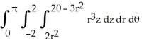  <strong>Let J =   where E is the region enclosed by the paraboloids z = 2(   +   ) and   . Express J in cylindrical coordinates [r,  \theta , z]. Do not evaluate.</strong> A)   B)   C)   D)   E)   <div style=padding-top: 35px>  