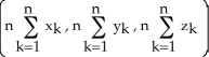 <strong>Starfleet Command has given Captain Kirk a subspace amplifier to channel communications among n star systems having galactic Cartesian coordinates ( , , ) for k = 1, 2,..., n. To what point in space should Captain Kirk take the Enterprise to place the amplifier so as to minimize the sum of the squares of its distances from the n star systems?</strong> A) the point B) the point C) the point D) the point E) the point