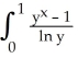 <strong>By first differentiating the integral, evaluate dy for x > -1.</strong> A) ln (2x + 1) B) ln (|x|) + 1 C) ln (x - 1) D) ln (x + 1) E) ln (x) + 1