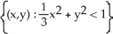 <strong>Find the domain of the function f(x, y) = ln(9 - x<sup>2</sup> - 9y<sup>2</sup>).</strong> A) B) C) D) E)