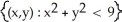 <strong>Find the domain of the function f(x, y) = ln(9 - x<sup>2</sup> - 9y<sup>2</sup>).</strong> A) B) C) D) E)