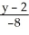 <strong>Find the equation of the normal line to the surface z = at the point(2, -2, 1).</strong> A) = = B) = = C) = = D) = = E) = =