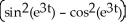 <strong>Find if z = sin(uv)cos(uv), where u = e<sup>t</sup> and y = e<sup>2t</sup>.</strong> A) 3 B) 3 C) 3 D) E)
