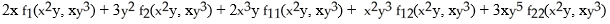 <strong>Assuming that the function f has continuous partial derivatives of orders 1 and 2, calculate and simplify f( y, x ).</strong> A) B) C) D) E)
