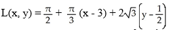 <strong>Find the linearization L(x,y) of f(x,y) = x (y) about the point .</strong> A) B) C) D) E)