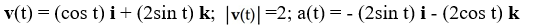 <strong>Find the velocity, speed, and acceleration at time t of a particle that has position function r(t) = (2sin t) i + 6t j + (2cos t) k.</strong> A) B) C) D) E)