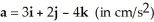<strong>At a certain instant a moving object has velocity v = 2i - 3j - k (in cm/s) and acceleration . How fast is its speed changing at that instant?</strong> A) speed is decreasing at / cm B) speed is increasing at / cm C) speed is decreasing at / cm D) speed is increasing at / cm E) speed is unchanging