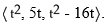 <strong>The position function of a particle is given by r(t) = , When is the speed a minimum?</strong> A) t = 2 B) t = 3 C) t = 4 D) t = 5 E) t = 1