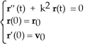 <strong>Solve the initial-value problem </strong> A) r(t) = cos(kt) - sin(kt) B) r(t) = cos(kt) + sin(kt) C) r(t) = cos(kt) + sin(kt) D) r(t) = cos(kt) - sin(kt) E) r(t) = sin(kt) + cos(kt)