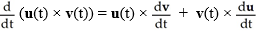 If u and v are differentiable functions of t, then