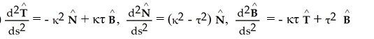 <strong>Let r = r(s) be a curve parametrized in terms of arc length, let (s) and (s) be the curvature and torsion, and let { , , } be the Frenet frame for the curve. Suppose that = 0 and = 0 for Calculate , , and in terms of , , , , and .</strong> A) B) C) D) E)