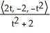 <strong>Find the Frenet frame for the curve r = .</strong> A) (t) = , (t) = , (t) = B) (t) = , (t) = , (t) = C) (t) = , (t) = , (t) = D) (t) = , (t) = , (t) = E) (t) = , (t) = , (t) =