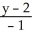 <strong>Write standard form equations for the line through the point (1, 2, -6) and parallel to the vector .</strong> A) = = B) = = C) = = D) = = E) = = -