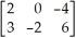 Let A =   and B =   . Find AB.
