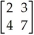 Given that   =   and   =   , find   .