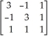 Find the eigenvalues and corresponding eigenvectors of the matrix A =   .