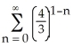 The geometric series  