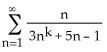 For exactly what values of the constant k does the series converge?