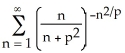 Find all values of the nonzero constant real number p such that the series is convergent.