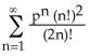 What is the largest positive constant K such that if 0 < p < K, then   must converge?