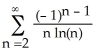 Which of the three series (i) (ii) (iii) is absolutely convergent?