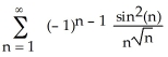 Which of the three series (i) (ii) (iii) is absolutely convergent?