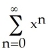 By suitably manipulating the geometric series = , -1 < x < 1, you can calculate the sum of the series . Use this method to evaluate the sum .