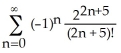 Find the sum of the series   .