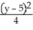 <strong>Find an equation of a hyperbola with vertices (-1, 3) and (-1, 7) and = 4.</strong> A) - = 1 B) - = 1 C) - = 1 D) - = 1 E) - = 1