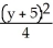 <strong>Find an equation of a hyperbola with vertices (-1, 3) and (-1, 7) and = 4.</strong> A) - = 1 B) - = 1 C) - = 1 D) - = 1 E) - = 1