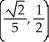 <strong>Find the points on the hyperbola x<sup>2</sup> - y<sup>2</sup> = 1 nearest to the point (0, 1).</strong> A) , B) , C) , D) , E) ,