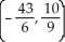 <strong>Where does the curve x = 2 - 5, y = + t have a tangent line that is perpendicular to the line ?</strong> A) and (-3, 2) B) and (3, -2) C) and (3, -2) D) and (-3, 2) E) and (-3, -2)