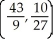 <strong>Where does the curve x = 2 - 5, y = + t have a tangent line that is perpendicular to the line ?</strong> A) and (-3, 2) B) and (3, -2) C) and (3, -2) D) and (-3, 2) E) and (-3, -2)