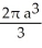 <strong>Find the volume of the solid generated by revolving the triangular region bounded by the lines y = x, y = -x, and x = a (where a > 0) about its edge x = a.</strong> A) cubic units B) cubic units C) cubic units D) cubic units E) cubic units