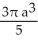 <strong>Find the volume of the solid generated by revolving the triangular region bounded by the lines y = x, y = -x, and x = a (where a > 0) about its edge x = a.</strong> A) cubic units B) cubic units C) cubic units D) cubic units E) cubic units