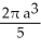 <strong>Find the volume of the solid generated by revolving the triangular region bounded by the lines y = x, y = -x, and x = a (where a > 0) about its edge x = a.</strong> A) cubic units B) cubic units C) cubic units D) cubic units E) cubic units