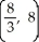 <strong>Find the centroid of the region in the first quadrant bounded by the lines y = 5x, y = x, and x = 4.</strong> A) B) C) D) E)
