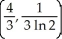 <strong>Find the centroid of the planar region bounded by y = , y = 0, x = 1, and x = 2.</strong> A) B) C) D) E)