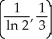 <strong>Find the centroid of the planar region bounded by y = , y = 0, x = 1, and x = 2.</strong> A) B) C) D) E)