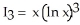 <strong>Find a reduction formula for = and use it to evaluate I<sub>3</sub> = dx.</strong> A) = x - n , - 3x + 6x ln x - 6x + C B) = x + n , + 3x + 6x ln x + 6x + C C) = x - , - x + x ln x - x + C D) = x + , - x + x ln x - x + C E) = x - n , - 3x - 6x ln x + 6x + C